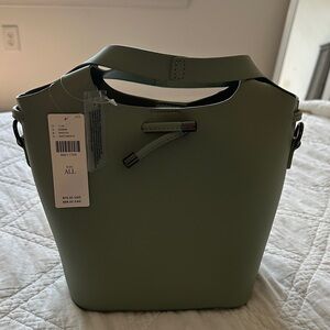 Anthropologie Sage Green Bucket bag